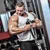 WANGZAIZAI 70 cm Handle Triceps Rope Pull Rope, Heavy Duty