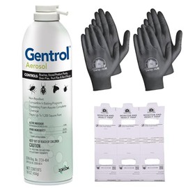 Gentrol Aerosol IGR 16 oz + 2 Pairs of Gloves and 3 Insect Monitors