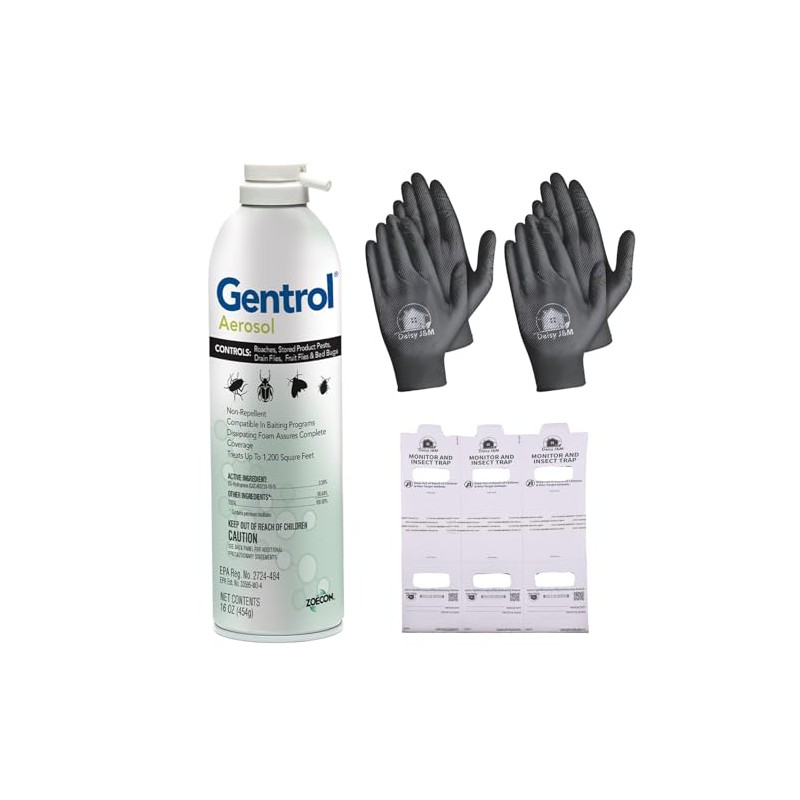 Gentrol Aerosol IGR 16 oz + 2 Pairs of Gloves