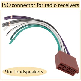 AERZETIX - C10869 - ISO plug for car radio - 8 pin - adapter, car cable plug wiring harness