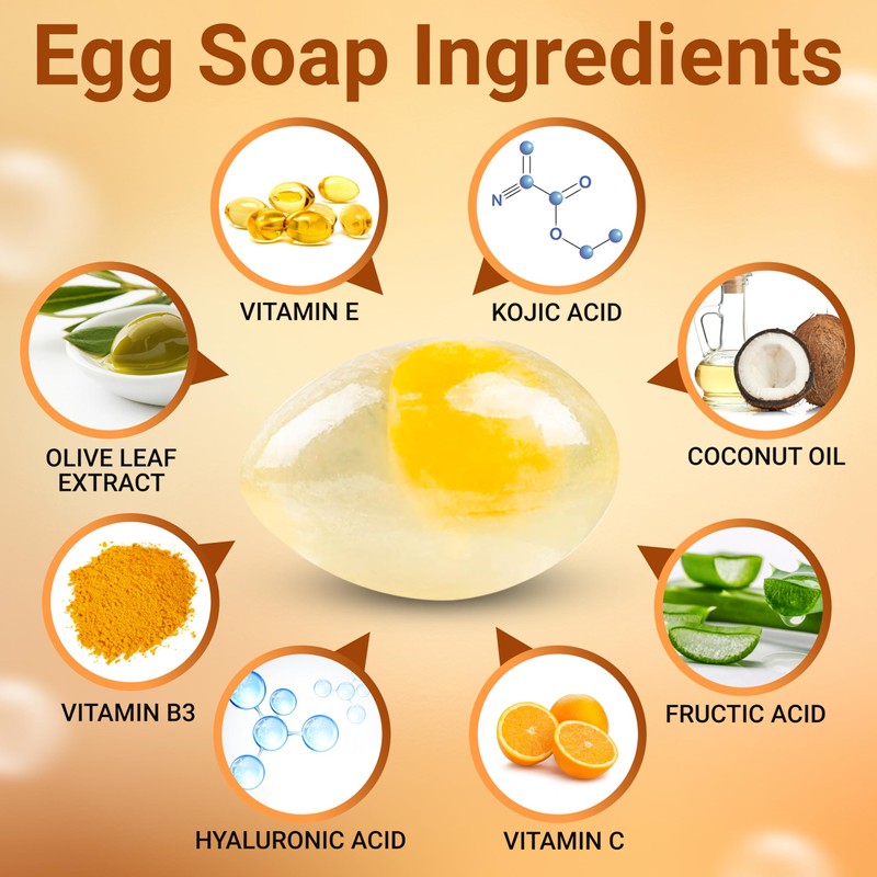 Twins Personal Care Egg Soap, Luxurious Handmade Egg Shaped with