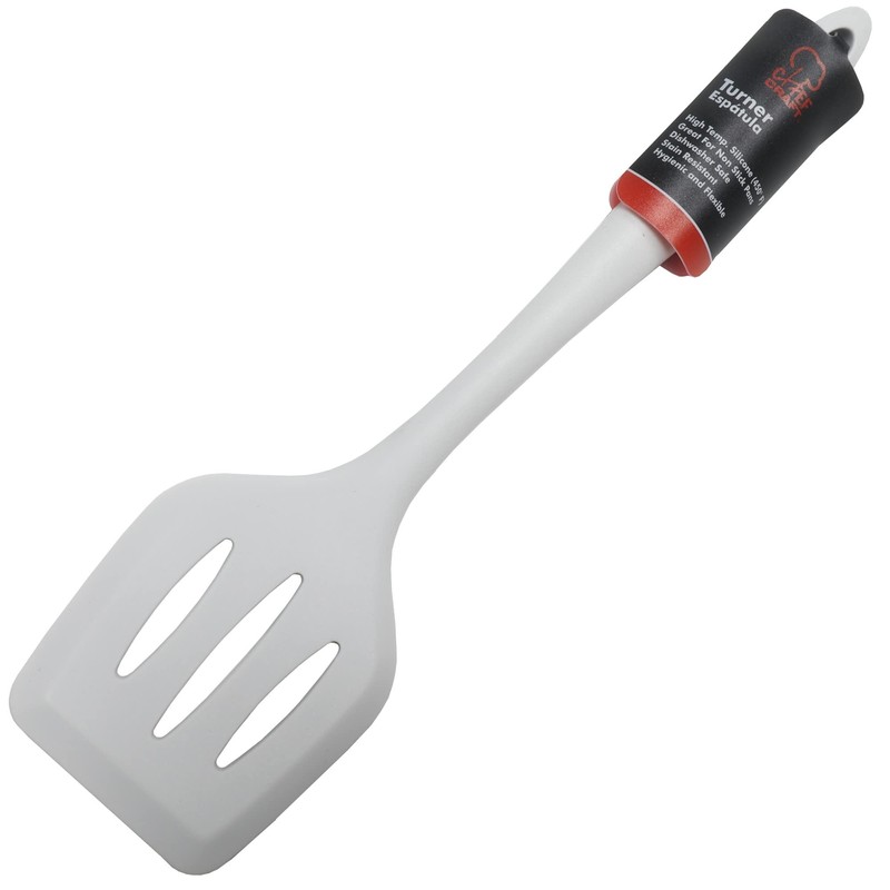 Chef Craft Premium Silicone Spatula/Turner, 11.75 inch, Gray