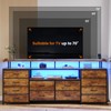 BTHFST LED TV Stand Dresser with Power Outlets for 65