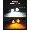 Benlari Motorcycle 48 LED Turn Signals Bullet Lights Motorcycle Front