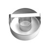 Stainless Steel Doughnut Cutter 2 Pack, Round Donut Mold with
