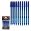 TOPGRIP Ballpoint Pens, BLUE, Fine Point (0.7mm), Pack of 10,