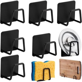 Porta Esponja Fregadero, Soporte para Esponja de Fregadero 6 Piezas, Acero Inoxidable, 5x5x2.5 Cm, Ideal para Organizar Utensilios de Limpieza en Cocina y Ba?o
