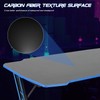 BestOffice Gmaing Desk Z Shaped 47 inch Gaming Workstation Ergonomic