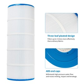 WuYan 4pcs PA120 Pool Filter Compatible with Hayward C1200, CX1200RE, PA120,for Unicel C-8412, for Filbur FC-1293,for Clearwater II 125,120 Sq. Ft Cartridge