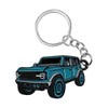 JUSTTOP Car Keychain, Bronco Key Chain Metal Key Fob, Cool