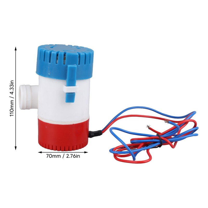 12V DC Bilge Pump Half Auto Submersible Centrifugal High Stroke