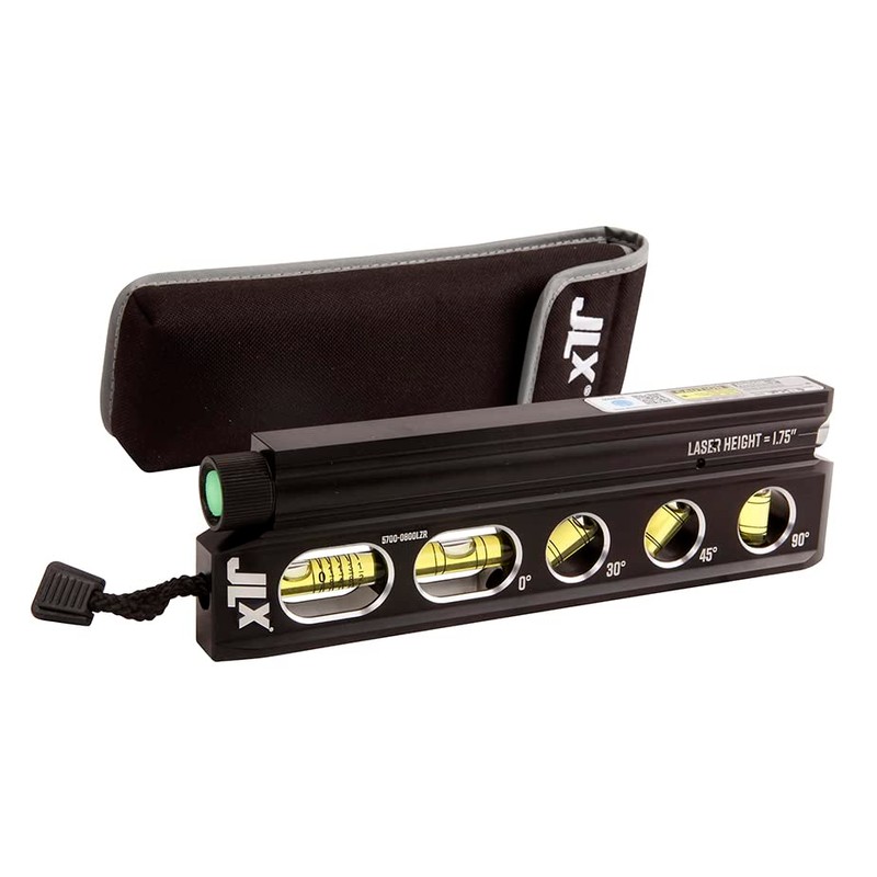 Johnson Level & Tool 5700-0800LZR 8" Magnetic Billet Torpedo Laser