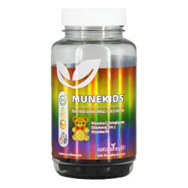 Natural Health Inmune Kids 60 Gomitas De 3 G C/u Sabor Fresa Uva Y Cereza