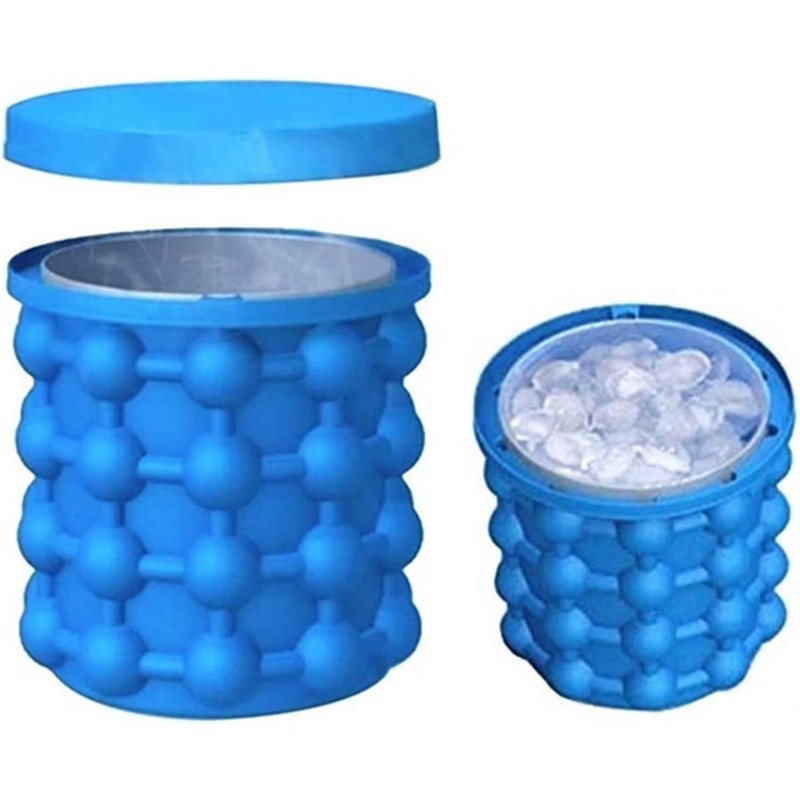 Large 2 in 1 Silicone Ice Bucket & Ice Mold