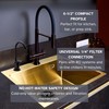 Westbrass D203-NL-12 6" Touch-Flo Style Pure Cold Water Dispenser Faucet,