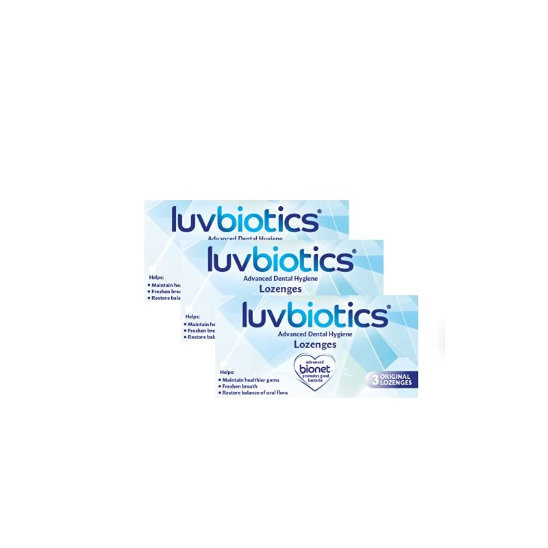 luv biotics Original Dental Lozenges with Probiotics, Xylitol & Aloe