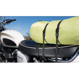 ROK Correa elástica Ajustable para Motocicleta o vehículos Todoterreno, Negro/Reflectante, 45,7 cm – 152,4 cm, Una Talla, Negro/Brillante