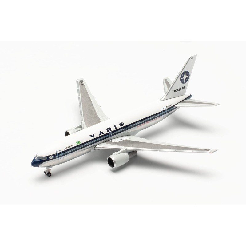 herpa 536448 Varig Boeing 767-200 Model Aircraft - PP-VNN, Scale