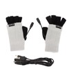 USB Heated Gloves Adult Winter Soft Fashionable Fingerless Heating Gloves