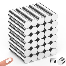 300 imanes para manualidades, pequeños imanes redondos de neodimio de tierras raras de 0.197 x 0.079 in, pequeños imanes de neodimio para refrigerador de disco pequeño para impresión 3D