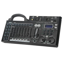 DMX Lighting Console, 240 Channels DMX 512 Controller for dj Lights, Equipped with USB Data Backup Function Black