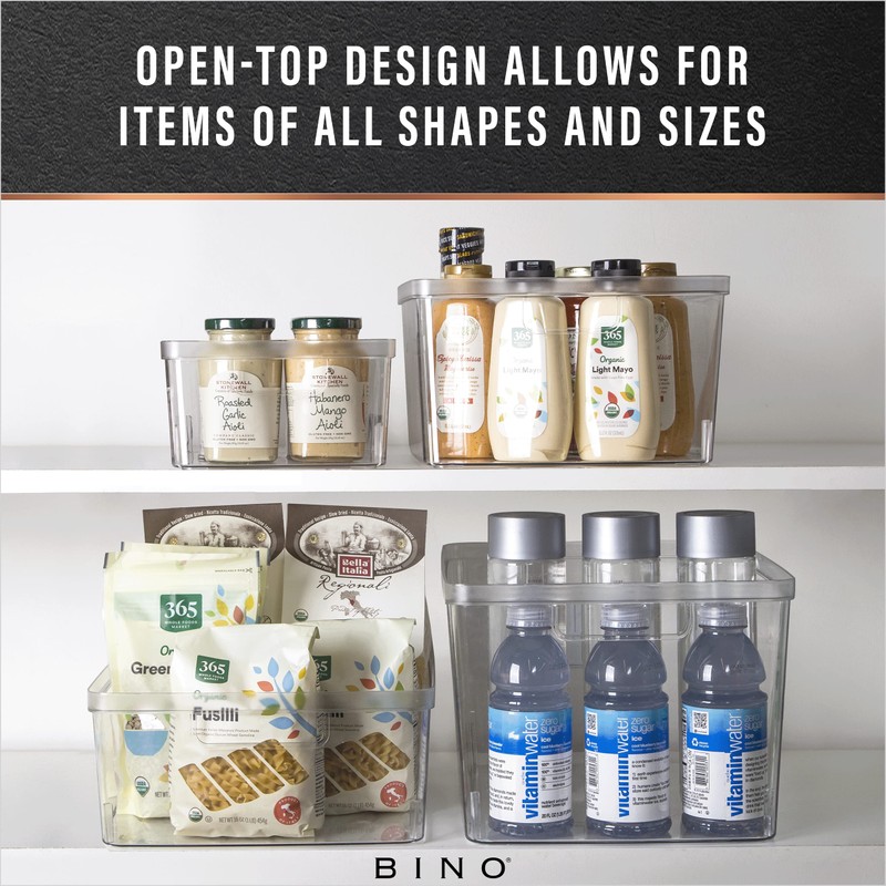 BINO Plastic Storage Containers, Small - 4 Pack THE LUCID