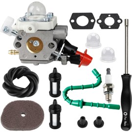 Uorimy FS 56RC Carburetor with fuel line for Stihl Trimmer FS56RC FS70R FS56 FS56C FS56R FS40 FS50 FS70RC FS70C FC56 Weed Eater Parts Replace for Zama C1M-S267A Plastic Throttle Cable Carburetor