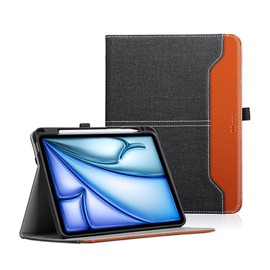 DLveer Dlveer Case for iPad Air M3 M2, Air 6th Generation 11 inch(2025/2024) and Air 5th/4th 10.9 inch(2022/2020) Soft Tpu Leather Cover with Pencil Holder,Multiple Angles, Auto Wakeup Function,Pocket
