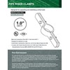 Highcraft RISEG01-10 Riser Wall Ceiling Mount Vertical Piping Support-Plumbing Extension