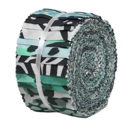 Soimoi 40Pcs Animal Skin Print Cotton Precut Fabrics for Quilting Craft Strips 2.5 x 42 inches Jelly Roll