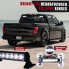 Tiannor 4X 6.1 inch Emergency Strobe Lights White 24 LED