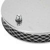 14x3cm High Flow Air Filter Chrome Metal Replacement for SU