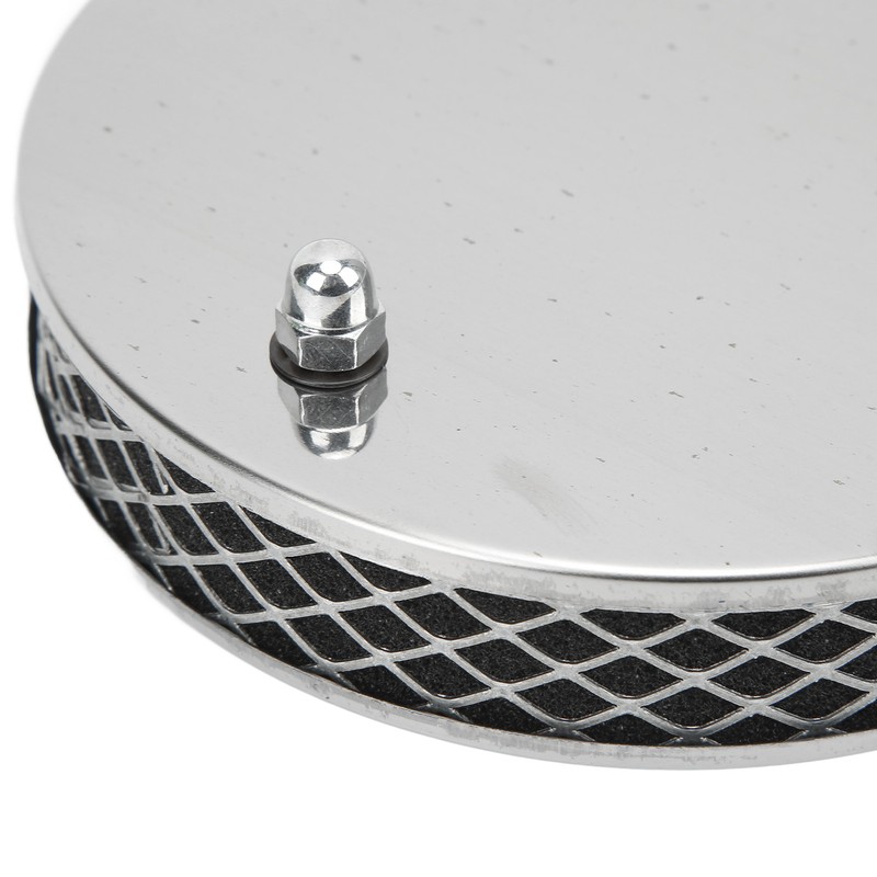 14x3cm High Flow Air Filter Chrome Metal Replacement for SU