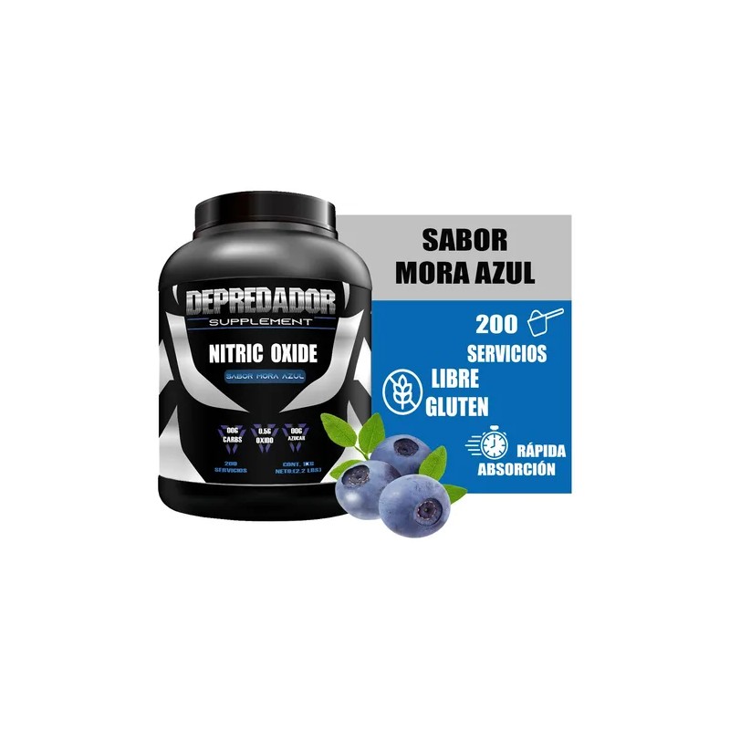 Óxido Nítrico Depredador 1 Kg 200 Serv Varios Pre Entreno