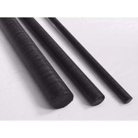 Nylon 9/16" Diameter Nylon 6-6 Black Plastic Rod-Priced Per Foot-Cut to Size!