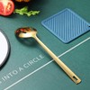 Gold Cooking Spoon, Berglander Stainless Steel Slotted Spoon Titanium Gold