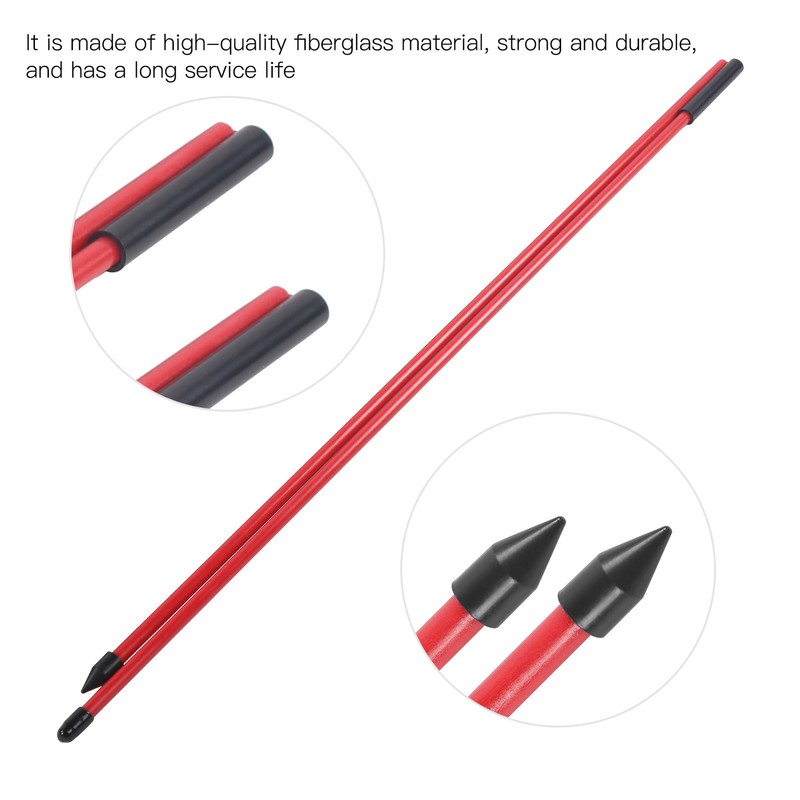 Fiberglass Golf Alignment Sticks 2 Sections Foldable Golf Direction Indicator