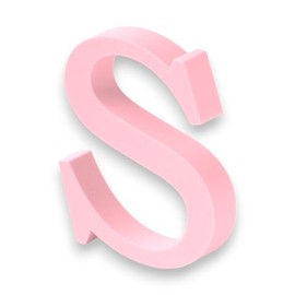 10cm Alphabet Letter Pink Clarity Canvas Initial Object (S)