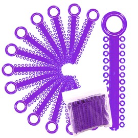 LA MIERE 1040 Power Sticks Ligaduras Para Ortodoncia, Ligaduras Elásticas, Ligaduras Elásticas, Anillos En O, Bandas Elásticas Para Aparatos Ortopédicos, 26 Ligaduras En Cada Varilla (Morado Oscuro)