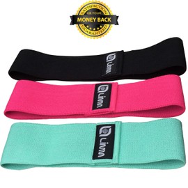 Limm Fabri Resistance Bands for Booty - Cotton Cloth Bands for Working Out, Fabric Resistance Bands Set to Activate Bootie and Hips - Exercise Bands for Legs and Butt