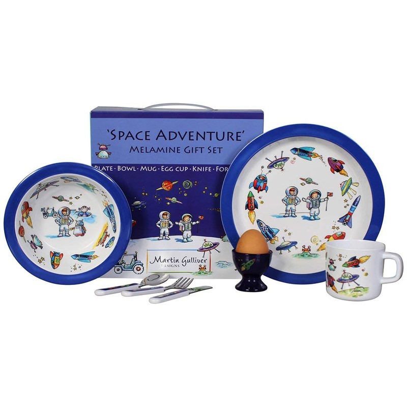 Space Adventure 7 Piece Melamine Gift Set