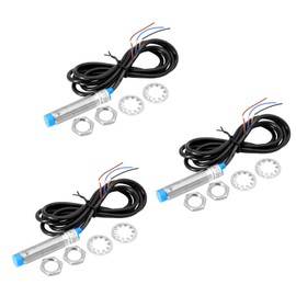 AYWHP 3PCS LJ12A3-4-Z/BX Inductive Proximity Sensor NPN 3-Conductor 6-36V DC, 0-4mm Detection Distance for Automation, CNC Machines, 3D Printers