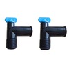 Pair Exhaust Manifold 90 Degree Fitting Drain Plug Elbow Replace