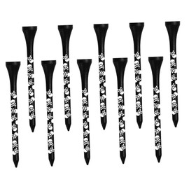 Outanaya 10pcs Bamboo Golf Tees Holders Replaceable Golfs Spikes for Smooth Shots Compact Design for Easy Carrying for and Beginners