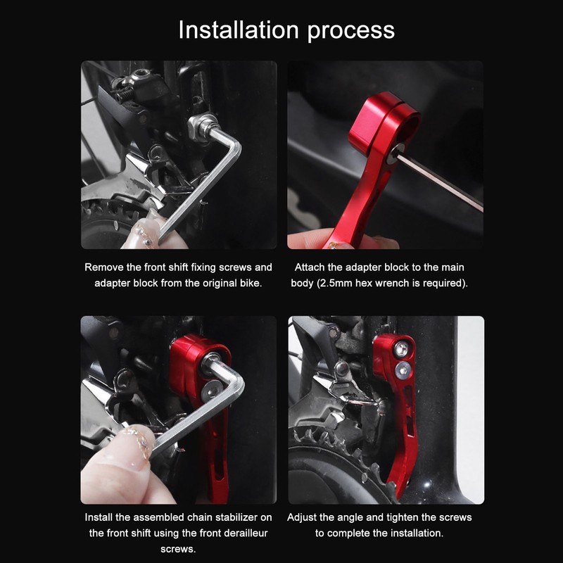 Bike Chain Catcher Anti Drop Aluminum Anodizing Bike Chain Drop