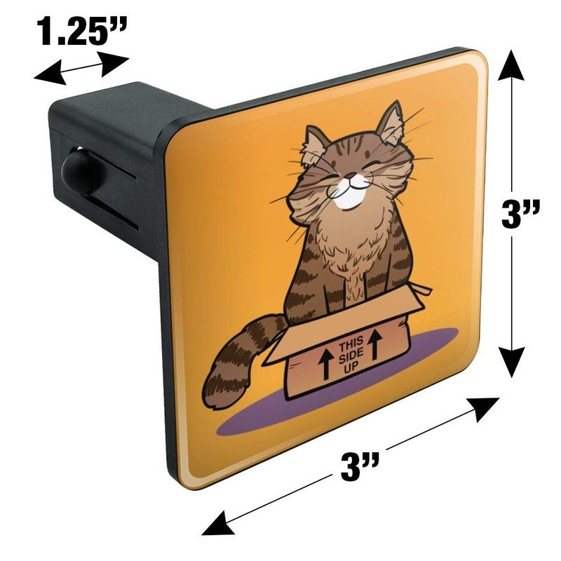 GRAPHICS & MORE Cat Sitting in Box Tow Trailer Hitch
