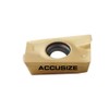 Accusize Industrial Tools Apkt1604 TiN Coated Carbide Inserts, Cutting Steel,