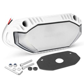 SWATOW INDUSTRIES RV Lights Exterior 5" RV Porch Light 12V Outdoor RV Lighting LED Scene Lights (White Housing)