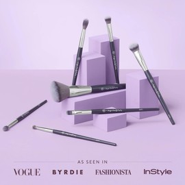 BK BEAUTY BRUSHES - ANGIE HOT & FLASHY Brush Set (7PC) - Viral Under-Eye Concealer, Eye Shadow, | Bronzer, Blush & Highlighter Makeup Brushes