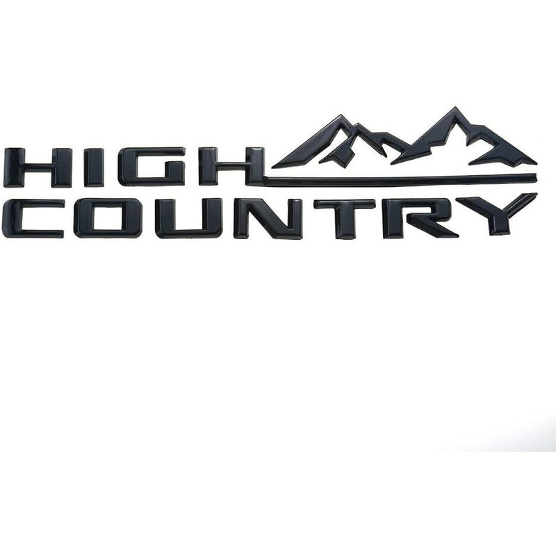 3X 2019-2023 Tahoe Silverado High Country Fender Tailgate Letter Logo